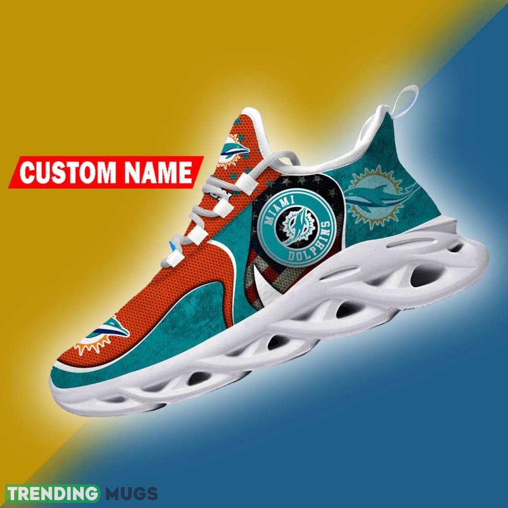 Miami Dolphins NFL Logo Flag Running Shoes Personalized Max Soul Sneakers - Miami Dolphins NFL Logo Flag Running Shoes Personalized Max Soul Sneakers Photo 4 Miami Dolphins NFL Logo Flag Running Shoes Personalized Max Soul Sneakers - Miami Dolphins NFL Logo Flag Running Shoes Personalized Max Soul Sneakers Photo 4
