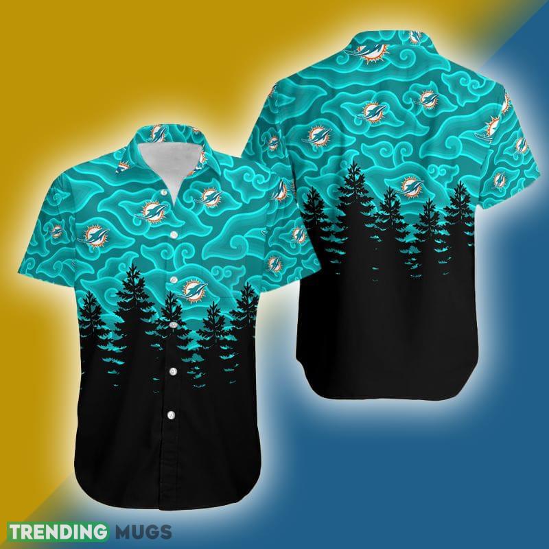 Miami Dolphins Ninja Cloud Blackest Hawaiian Shirt Holiday Gift For Halloween - Miami Dolphins Ninja Cloud Blackest Hawaiian Shirt Holiday Gift For Halloween