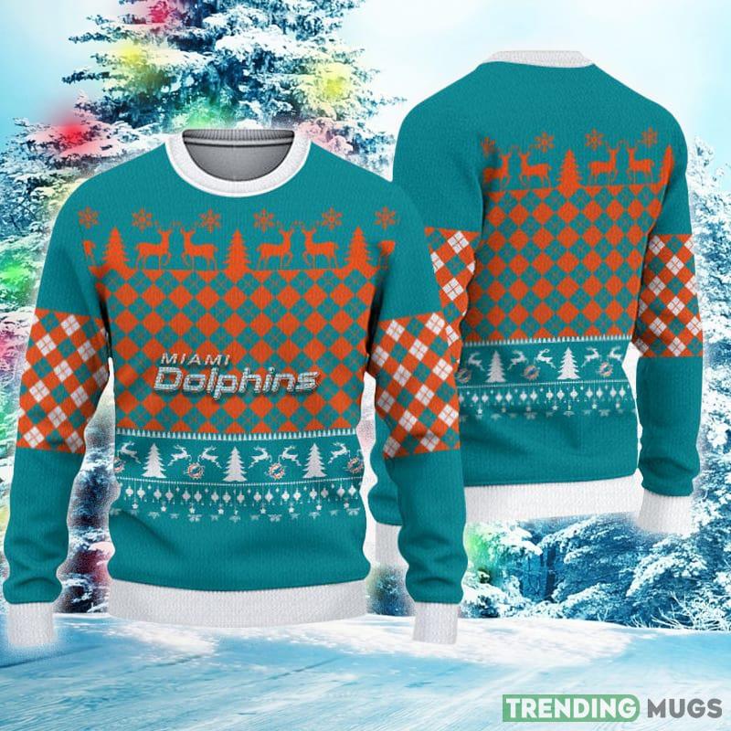 Miami Dolphins Ugly Christmas Xmas Sweater Ribbon Gift Mens Women - Miami Dolphins Ugly Christmas Xmas Sweater Ribbon Gift Mens Women Miami Dolphins Ugly Christmas Xmas Sweater Ribbon Gift Mens Women - Miami Dolphins Ugly Christmas Xmas Sweater Ribbon Gift Mens Women