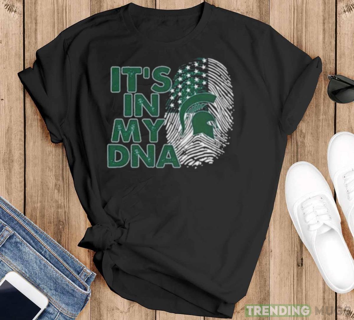 Michigan State Spartans Football 2023 It’s In My DNA shirt - Black T-Shirt Michigan State Spartans Football 2023 It’s In My DNA shirt - Black T-Shirt