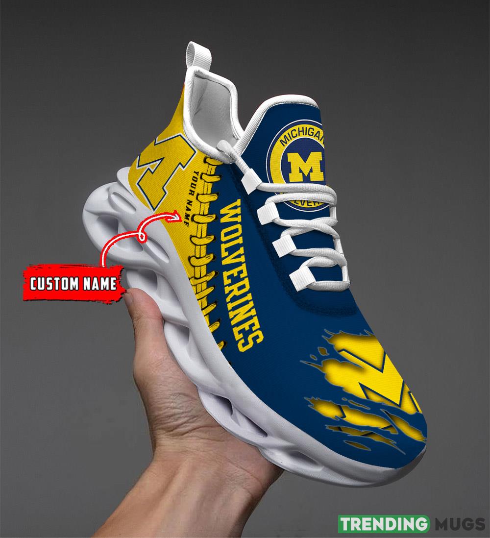 Michigan Wolverines Custom Name Max Soul Shoes Chunky Sneakers Gift For Fans Max Soul Michigan Wolverines Custom Name Max Soul Shoes Chunky Sneakers Gift For Fans Max Soul