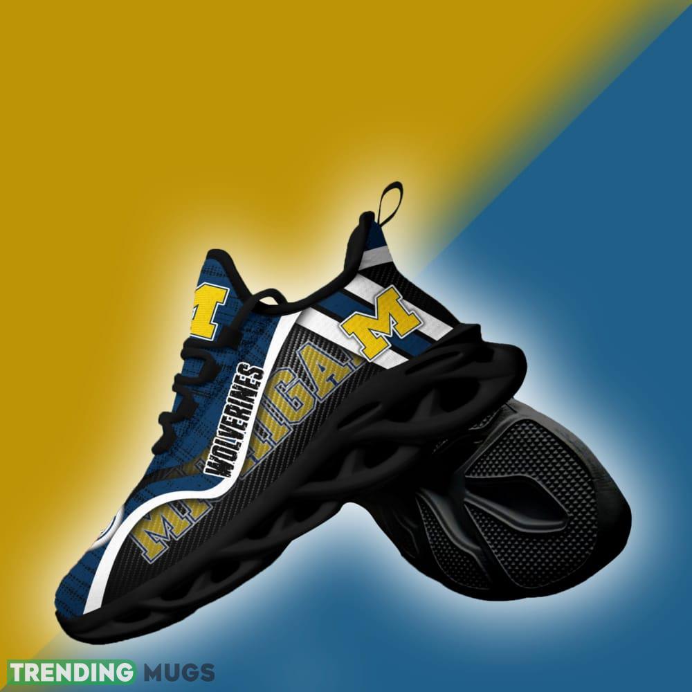 Michigan Wolverines NCAA Max Soul Shoes Vintage Clunky Sneakers For Men And Women Max Soul Michigan Wolverines NCAA Max Soul Shoes Vintage Clunky Sneakers For Men And Women Max Soul
