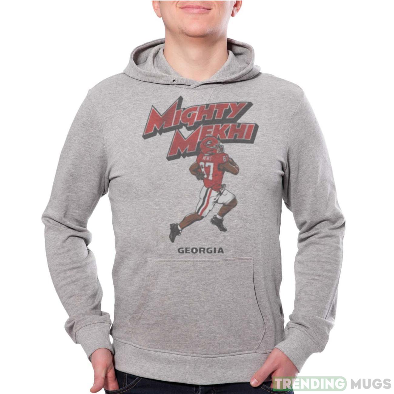 Mighty Mekhi Mews Georgia Bulldogs shirt - Grey Unisex Hoodie Mighty Mekhi Mews Georgia Bulldogs shirt - Grey Unisex Hoodie