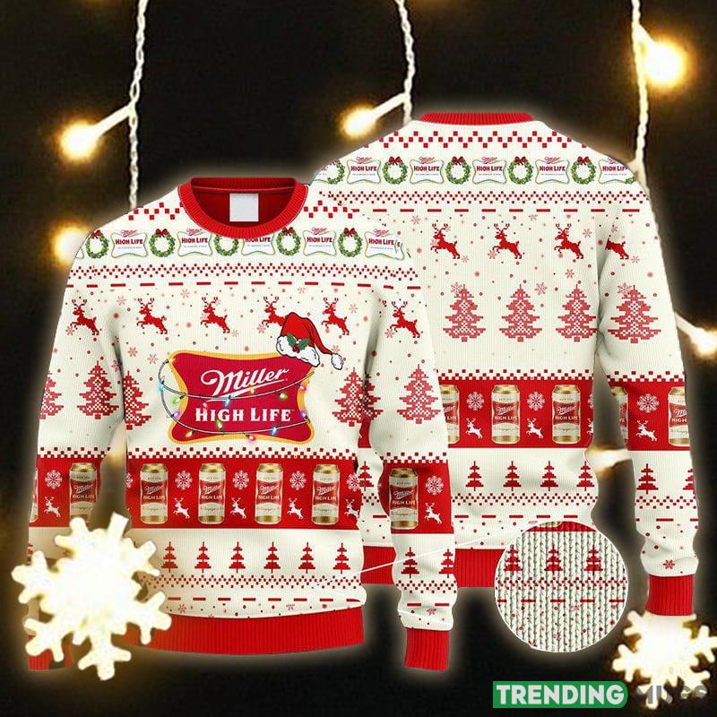 Miller High Life Reindeer Snowy Night Ugly Christmas Sweater Gift For Men Women - Miller High Life Reindeer Snowy Night Ugly Christmas Sweater Gift Men Women Miller High Life Reindeer Snowy Night Ugly Christmas Sweater Gift For Men Women - Miller High Life Reindeer Snowy Night Ugly Christmas Sweater Gift Men Women