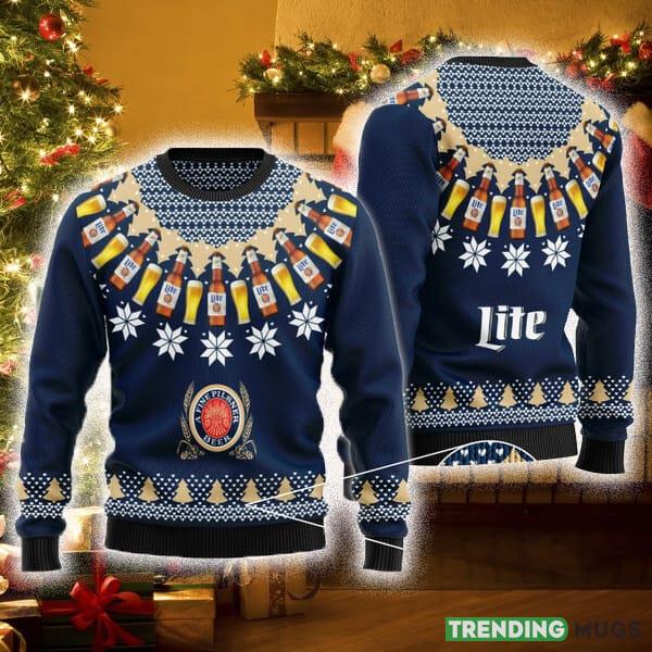 Miller Lite Heart Pattern Fair Isle Ugly Christmas Sweater For Men And Women - Miller Lite Heart Pattern Fair Isle Ugly Christmas Sweater For Men And Women Miller Lite Heart Pattern Fair Isle Ugly Christmas Sweater For Men And Women - Miller Lite Heart Pattern Fair Isle Ugly Christmas Sweater For Men And Women