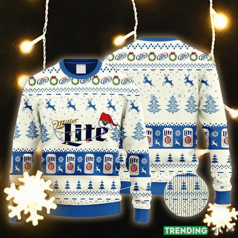 Miller Lite Reindeer Snowy Night Ugly Christmas Sweater Gift For Men Women - Miller Lite Reindeer Snowy Night Ugly Christmas Sweater Gift Men Women Miller Lite Reindeer Snowy Night Ugly Christmas Sweater Gift For Men Women - Miller Lite Reindeer Snowy Night Ugly Christmas Sweater Gift Men Women