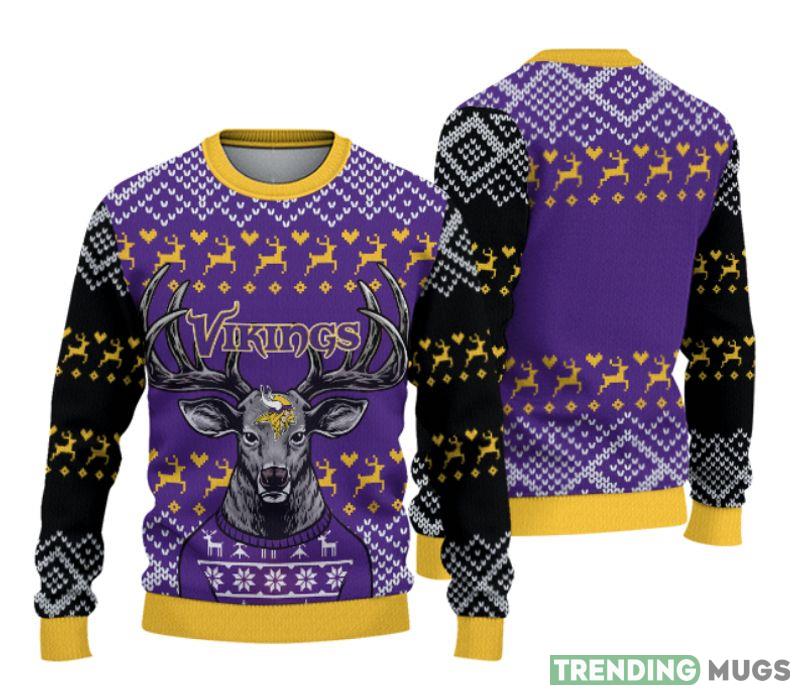 Minnesota Vikings Christmas Reindeer Knitted Sweater Gift For Men And Women - Minnesota Vikings Christmas Reindeer Knitted Sweater Gift For Men And Women Minnesota Vikings Christmas Reindeer Knitted Sweater Gift For Men And Women - Minnesota Vikings Christmas Reindeer Knitted Sweater Gift For Men And Women