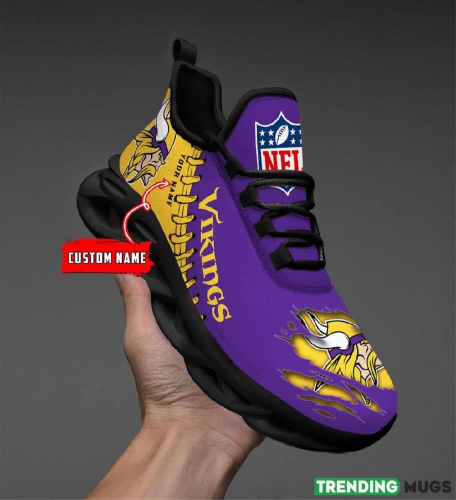 Minnesota Vikings Custom Name NFL Max Soul Shoes Chunky Sneakers Gift For Fans Max Soul Minnesota Vikings Custom Name NFL Max Soul Shoes Chunky Sneakers Gift For Fans Max Soul