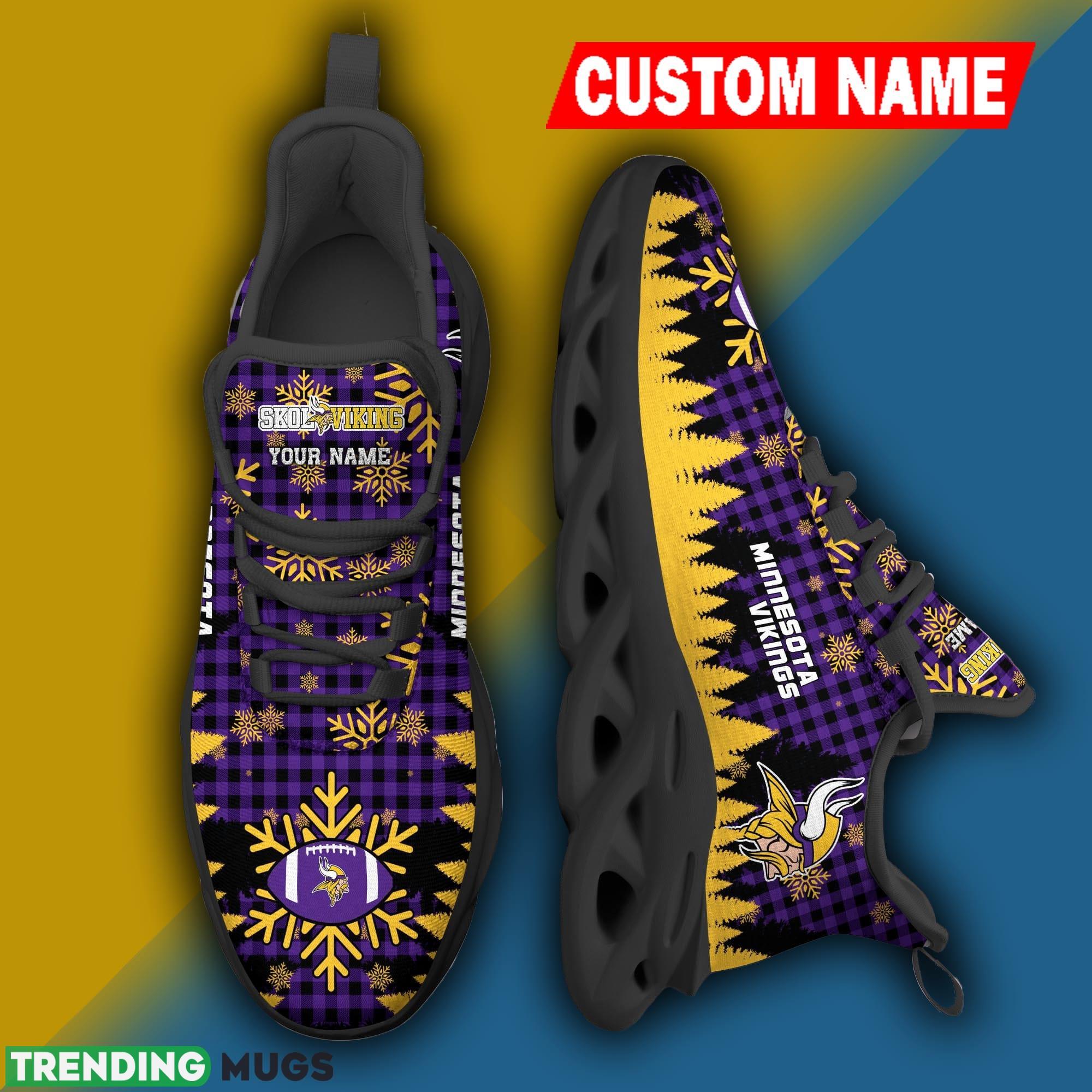 Minnesota Vikings NFL Christmas Sneakers Aesthetic Personalized Max Soul Shoes - Minnesota Vikings NFL Christmas Sneakers Personalized Max Soul Shoes Photo 3 Minnesota Vikings NFL Christmas Sneakers Aesthetic Personalized Max Soul Shoes - Minnesota Vikings NFL Christmas Sneakers Personalized Max Soul Shoes Photo 3