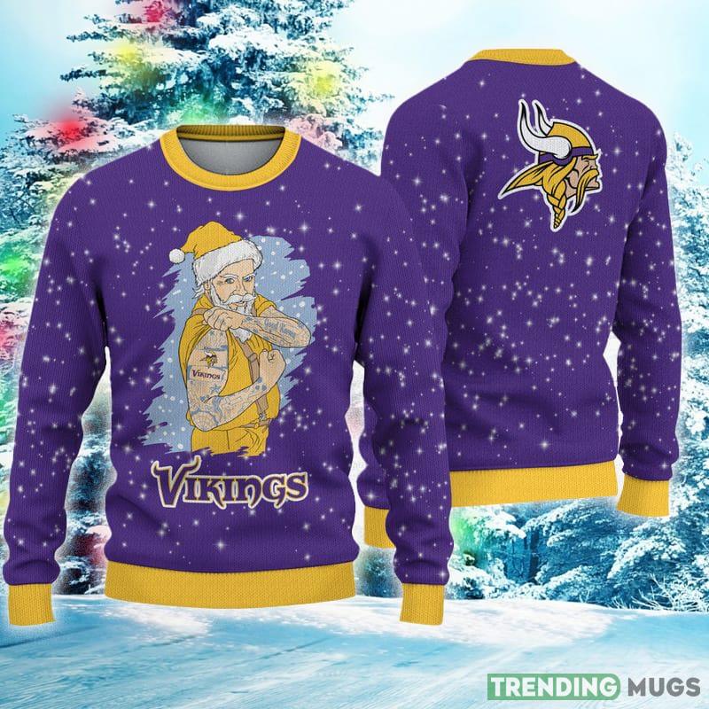 Minnesota Vikings Ugly Christmas Santa Claus Tattoo Xmas Sweater Noel Gift Mens Women - Minnesota Vikings Ugly Christmas Santa Claus Tattoo Xmas Sweater Noel Gift Mens Women Minnesota Vikings Ugly Christmas Santa Claus Tattoo Xmas Sweater Noel Gift Mens Women - Minnesota Vikings Ugly Christmas Santa Claus Tattoo Xmas Sweater Noel Gift Mens Women