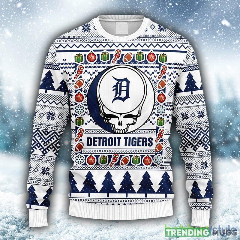 MLB Detroit Tigers Grateful Dead Fleece 3D Sweater For Men And Women Gift Ugly Christmas - MLB Detroit Tigers Grateful Dead Ugly Christmas Fleece Sweater_1 MLB Detroit Tigers Grateful Dead Fleece 3D Sweater For Men And Women Gift Ugly Christmas - MLB Detroit Tigers Grateful Dead Ugly Christmas Fleece Sweater_1