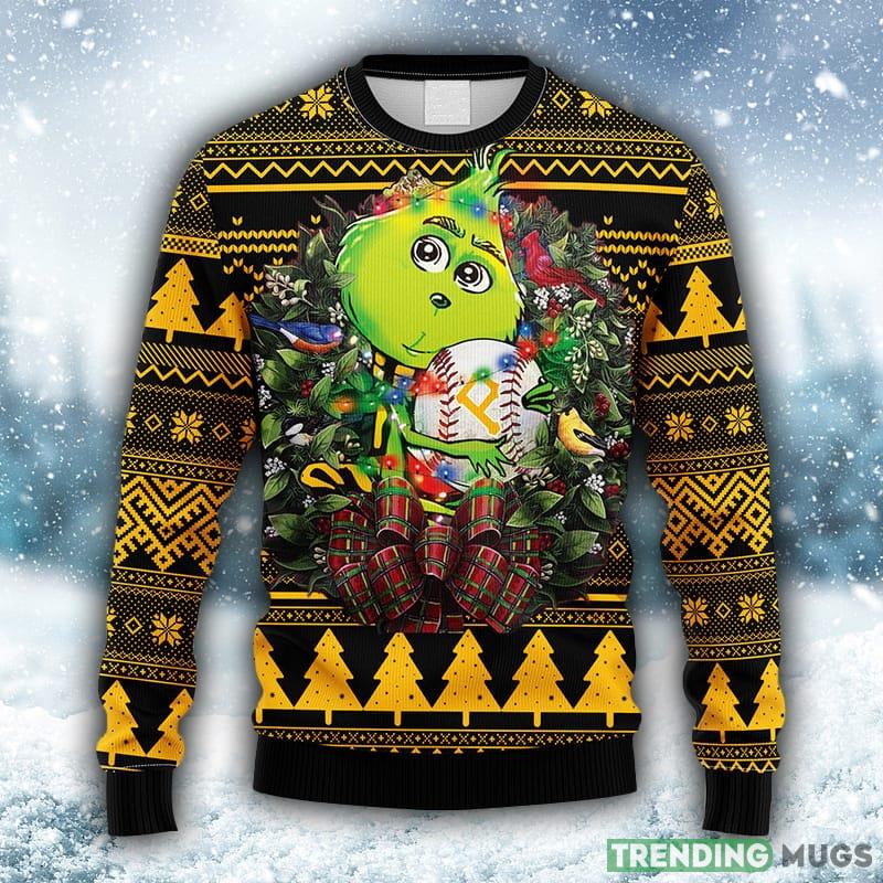 MLB Pittsburgh Pirates Grinch Hug Christmas Ugly 3D Sweater For Men And Women Gift Ugly Christmas - MLB Pittsburgh Pirates Grinch Hug Christmas Ugly Sweater_1 MLB Pittsburgh Pirates Grinch Hug Christmas Ugly 3D Sweater For Men And Women Gift Ugly Christmas - MLB Pittsburgh Pirates Grinch Hug Christmas Ugly Sweater_1