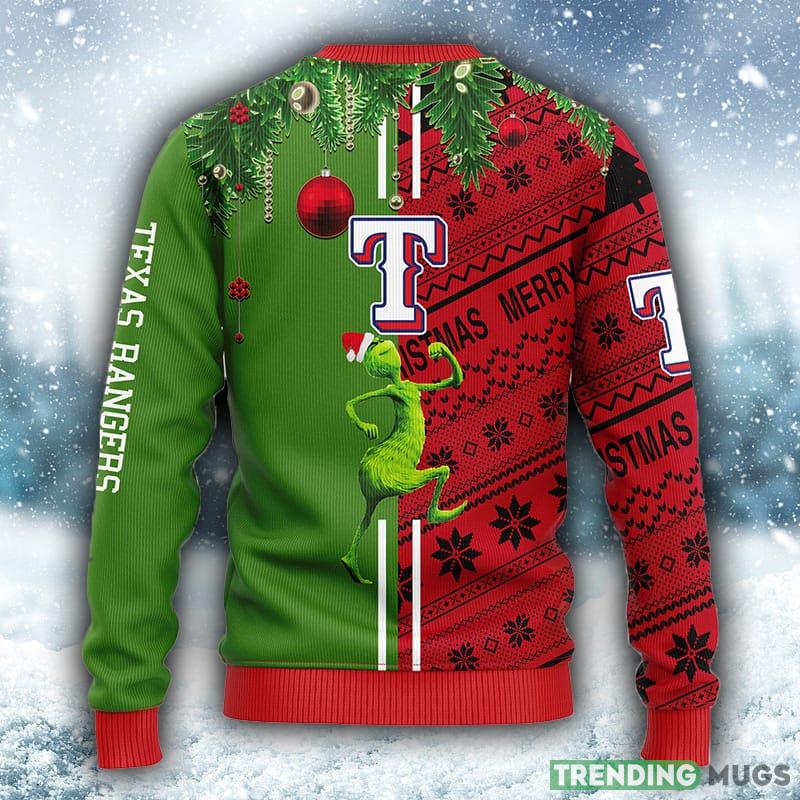 MLB Texas Rangers Grinch & Scooby Doo Christmas Ugly 3D Sweater For Men And Women Gift Ugly Christmas 3D Sweater MLB Texas Rangers Grinch & Scooby Doo Christmas Ugly 3D Sweater For Men And Women Gift Ugly Christmas 3D Sweater