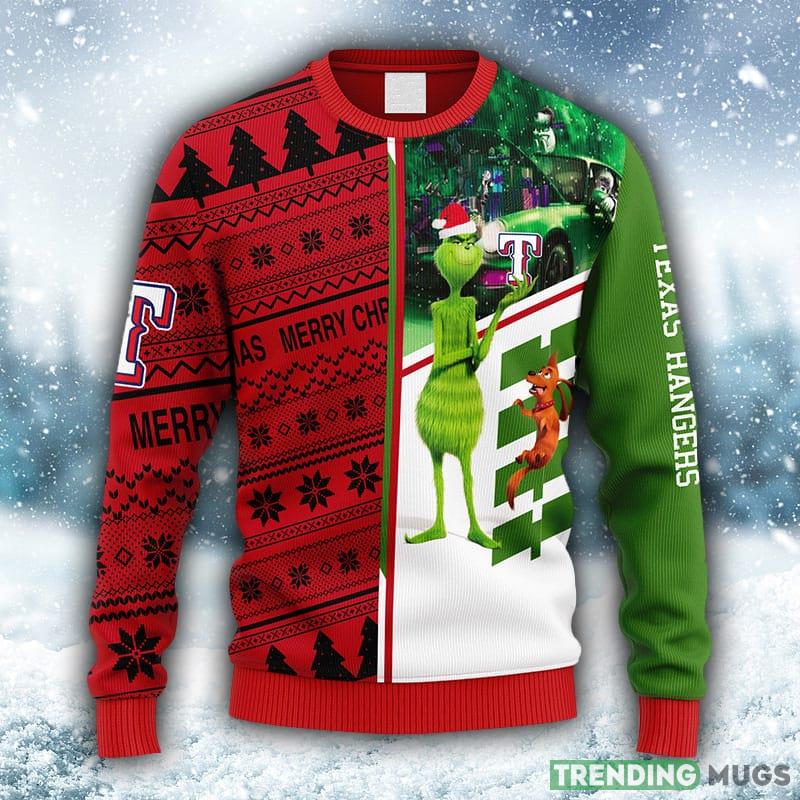 MLB Texas Rangers Grinch & Scooby-Doo Christmas Ugly 3D Sweater For Men And Women Gift Ugly Christmas - MLB Texas Rangers Grinch & Scooby-Doo Christmas Ugly Sweater_1 MLB Texas Rangers Grinch & Scooby-Doo Christmas Ugly 3D Sweater For Men And Women Gift Ugly Christmas - MLB Texas Rangers Grinch & Scooby-Doo Christmas Ugly Sweater_1