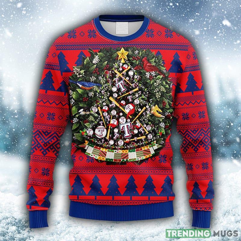 MLB Texas Rangers Tree Ball Christmas Ugly 3D Sweater For Men And Women Gift Ugly Christmas - MLB Texas Rangers Tree Ball Christmas Ugly Sweater_1 MLB Texas Rangers Tree Ball Christmas Ugly 3D Sweater For Men And Women Gift Ugly Christmas - MLB Texas Rangers Tree Ball Christmas Ugly Sweater_1