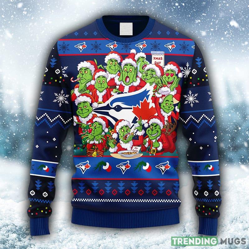 MLB Toronto Blue Jays 12 Grinch Xmas Day Christmas Ugly 3D Sweater For Men And Women Gift Ugly Christmas - MLB Toronto Blue Jays 12 Grinch Xmas Day Christmas Ugly Sweater_1 MLB Toronto Blue Jays 12 Grinch Xmas Day Christmas Ugly 3D Sweater For Men And Women Gift Ugly Christmas - MLB Toronto Blue Jays 12 Grinch Xmas Day Christmas Ugly Sweater_1