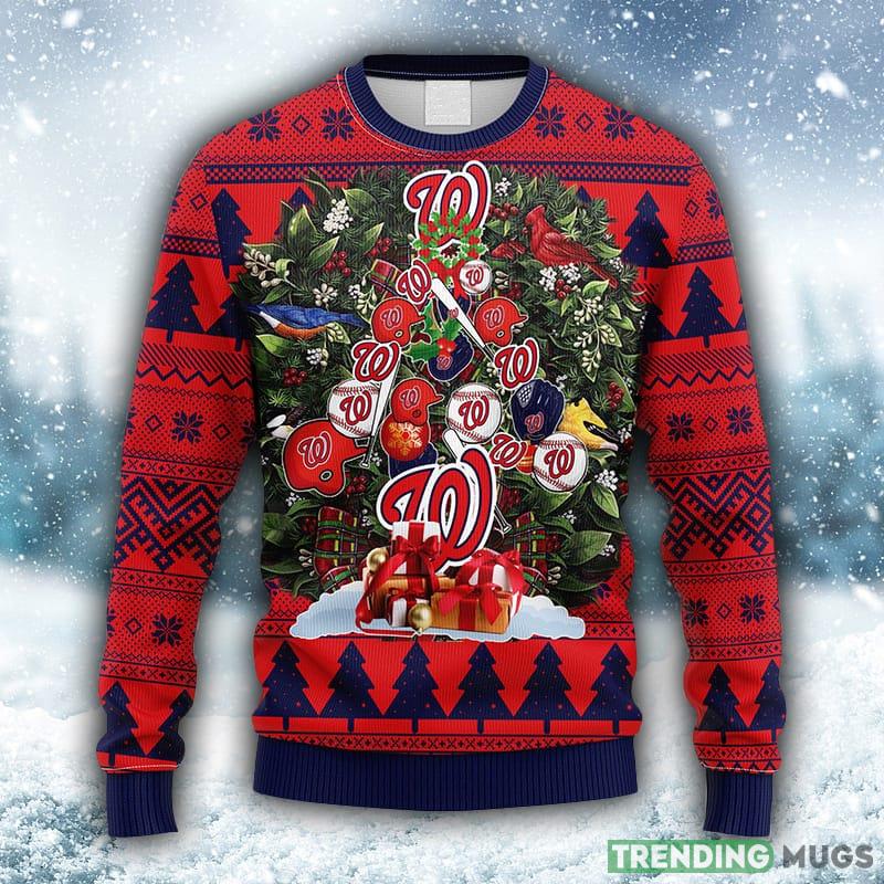 MLB Washington Nationals Tree Fleece 3D Sweater For Men And Women Gift Ugly Christmas - MLB Washington Nationals Tree Ugly Christmas Fleece Sweater_1 MLB Washington Nationals Tree Fleece 3D Sweater For Men And Women Gift Ugly Christmas - MLB Washington Nationals Tree Ugly Christmas Fleece Sweater_1
