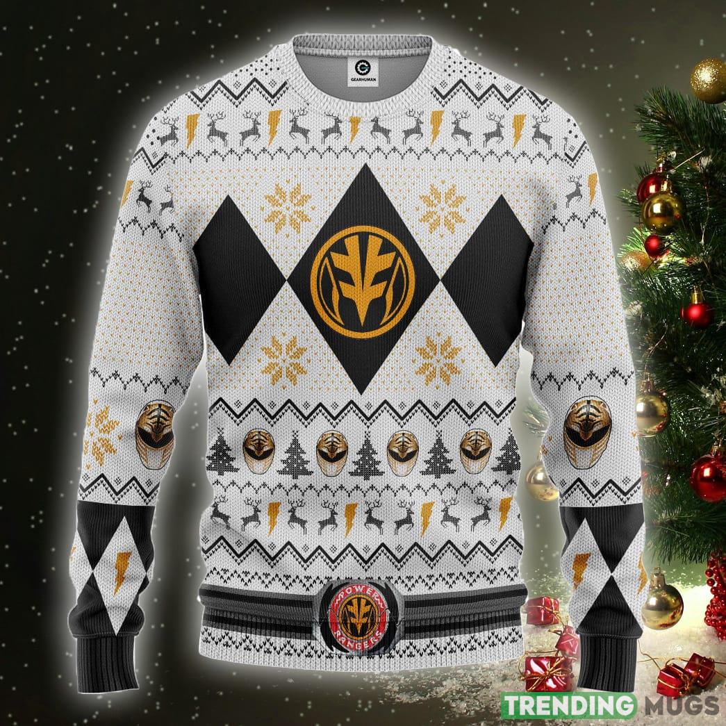 MMPR White Ranger Ugly Christmas Sweater Gift For Men Women - MMPR White Ranger Ugly Christmas Sweater Gift For Men Women_2 MMPR White Ranger Ugly Christmas Sweater Gift For Men Women - MMPR White Ranger Ugly Christmas Sweater Gift For Men Women_2