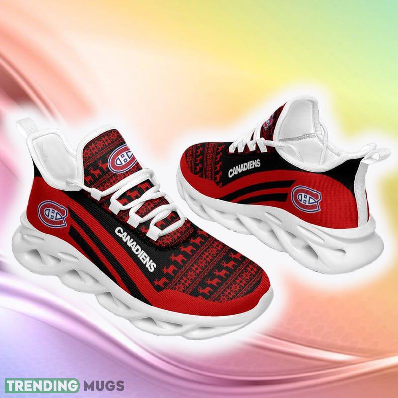 Montreal Canadiens Bulk Ugly Christmas Snow Flowers Red Color Sneakers Max Soul Shoes For Fans Gift - Montreal Canadiens Christmas Red Sneakers Max Soul Shoes For Fans Gift Montreal Canadiens Bulk Ugly Christmas Snow Flowers Red Color Sneakers Max Soul Shoes For Fans Gift - Montreal Canadiens Christmas Red Sneakers Max Soul Shoes For Fans Gift