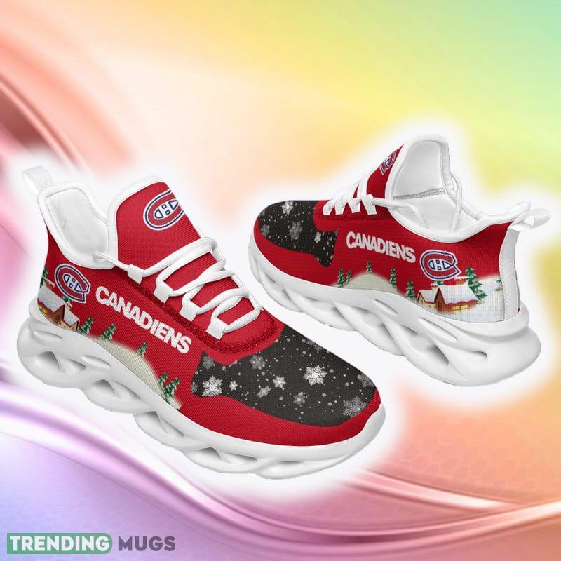 Montreal Canadiens Print Ugly Christmas Snow Flowers Red Color Sneakers Max Soul Shoes For Fans Gift - Montreal Canadiens Christmas Red Sneakers Max Soul Shoes For Fans Gift Montreal Canadiens Print Ugly Christmas Snow Flowers Red Color Sneakers Max Soul Shoes For Fans Gift - Montreal Canadiens Christmas Red Sneakers Max Soul Shoes For Fans Gift
