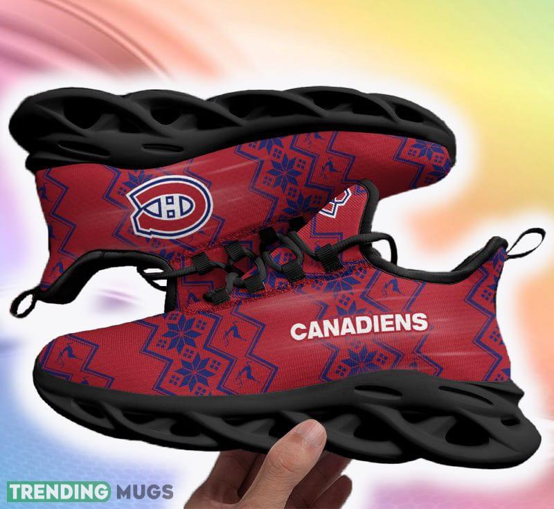 Montreal Canadiens Souvenir Ugly Christmas Snow Flowers Red Color Sneakers Max Soul Shoes For Fans Gift - Montreal Canadiens Christmas Red Sneakers Max Soul Shoes For Fans Gift Montreal Canadiens Souvenir Ugly Christmas Snow Flowers Red Color Sneakers Max Soul Shoes For Fans Gift - Montreal Canadiens Christmas Red Sneakers Max Soul Shoes For Fans Gift