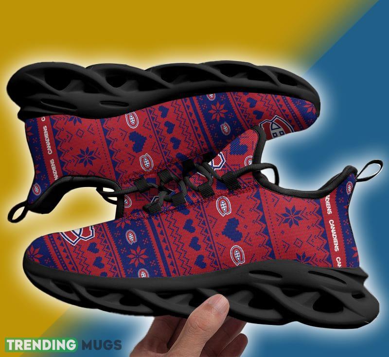 Montreal Canadiens X max Patterns Max Soul Shoes Impression Christmas Sneakers Max Soul Montreal Canadiens X max Patterns Max Soul Shoes Impression Christmas Sneakers Max Soul