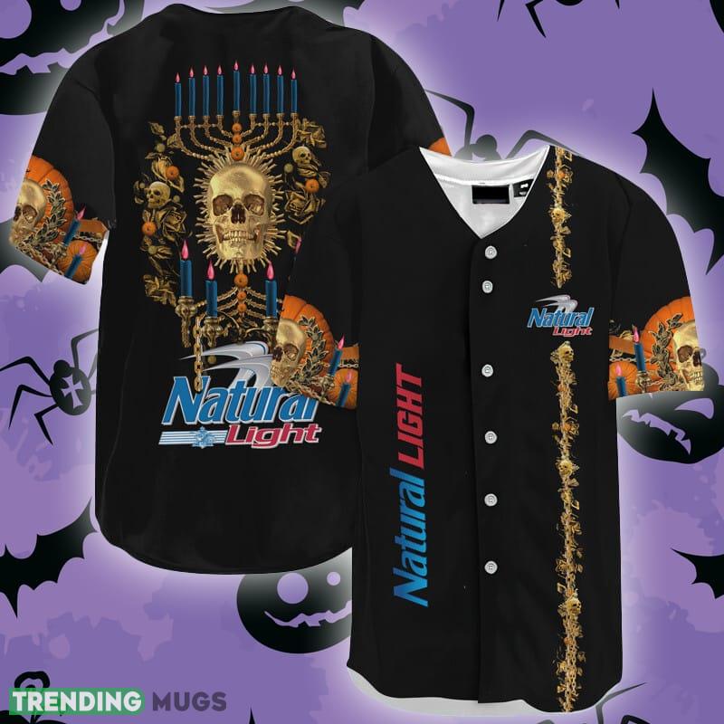 Natural Light Golden Skull And Pumpkin Baseball Jersey Shirt - Natural Light Golden Skull And Pumpkin Baseball Jersey Shirt Natural Light Golden Skull And Pumpkin Baseball Jersey Shirt - Natural Light Golden Skull And Pumpkin Baseball Jersey Shirt
