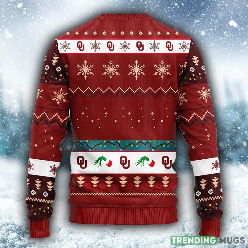 NCAA Oklahoma Sooners Grinch Christmas Ugly 3D Sweater For Men And Women Gift Ugly Christmas 3D Sweater NCAA Oklahoma Sooners Grinch Christmas Ugly 3D Sweater For Men And Women Gift Ugly Christmas 3D Sweater