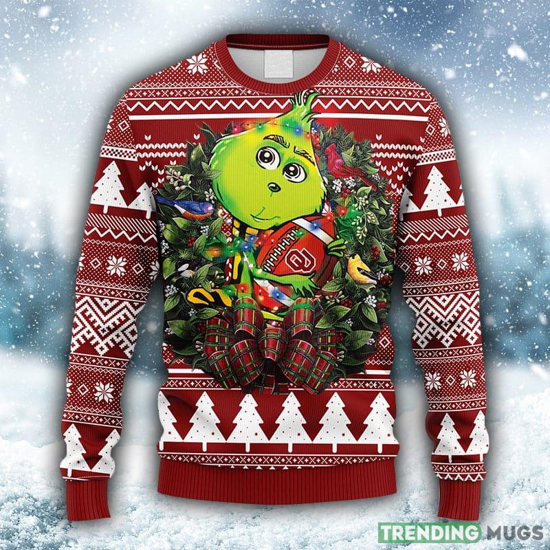NCAA Oklahoma Sooners Grinch Hug Christmas Ugly 3D Sweater For Men And Women Gift Ugly Christmas - NCAA Oklahoma Sooners Grinch Hug Christmas Ugly Sweater_1 NCAA Oklahoma Sooners Grinch Hug Christmas Ugly 3D Sweater For Men And Women Gift Ugly Christmas - NCAA Oklahoma Sooners Grinch Hug Christmas Ugly Sweater_1