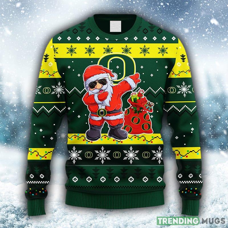 NCAA Oregon Ducks Dabbing Santa Claus Christmas Ugly 3D Sweater For Men And Women Gift Ugly Christmas - NCAA Oregon Ducks Dabbing Santa Claus Christmas Ugly Sweater_1 NCAA Oregon Ducks Dabbing Santa Claus Christmas Ugly 3D Sweater For Men And Women Gift Ugly Christmas - NCAA Oregon Ducks Dabbing Santa Claus Christmas Ugly Sweater_1