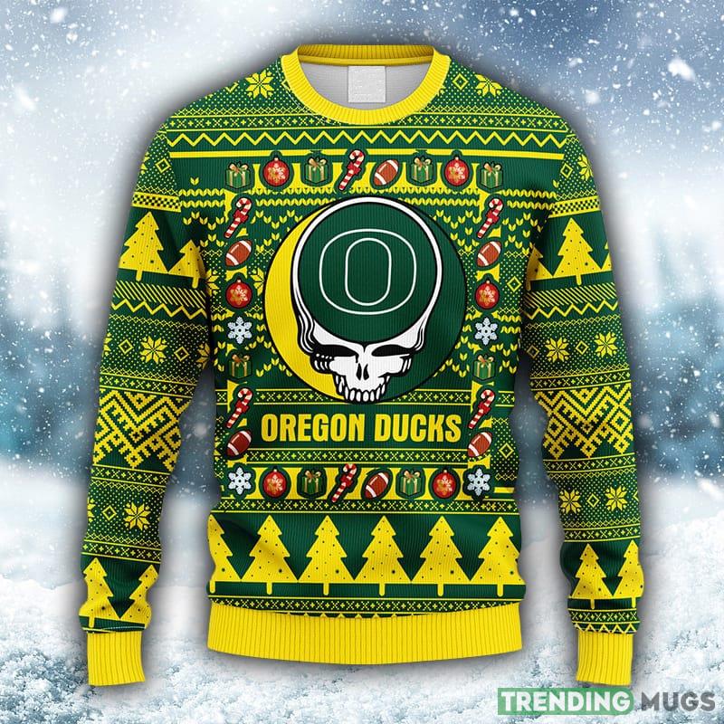 NCAA Oregon Ducks Grateful Dead Fleece 3D Sweater For Men And Women Gift Ugly Christmas - NCAA Oregon Ducks Grateful Dead Ugly Christmas Fleece Sweater_1 NCAA Oregon Ducks Grateful Dead Fleece 3D Sweater For Men And Women Gift Ugly Christmas - NCAA Oregon Ducks Grateful Dead Ugly Christmas Fleece Sweater_1