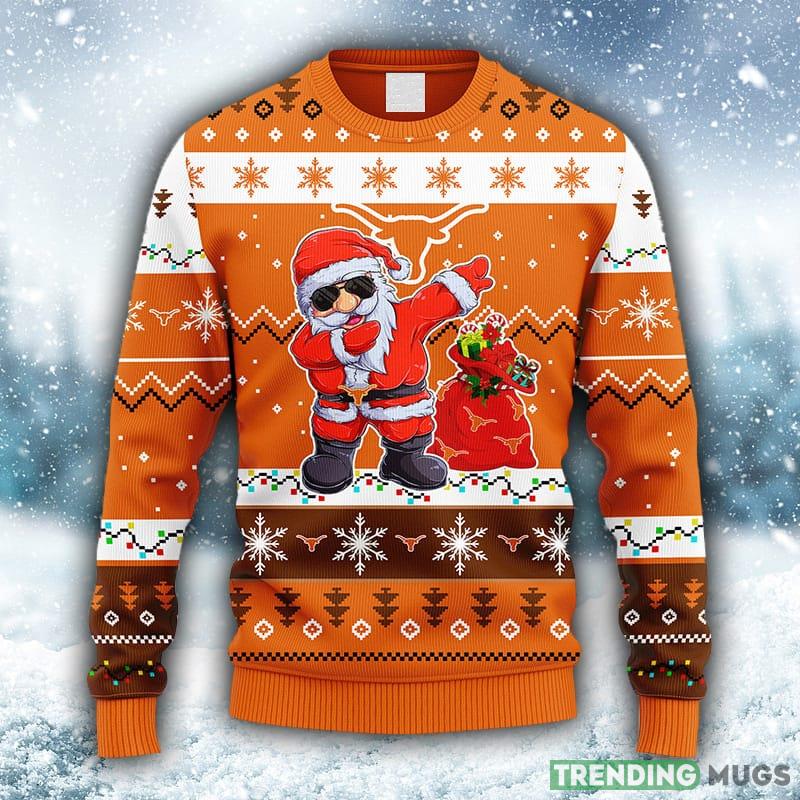 NCAA Texas Longhorns Dabbing Santa Claus Christmas Ugly 3D Sweater For Men And Women Gift Ugly Christmas - NCAA Texas Longhorns Dabbing Santa Claus Christmas Ugly Sweater_1 NCAA Texas Longhorns Dabbing Santa Claus Christmas Ugly 3D Sweater For Men And Women Gift Ugly Christmas - NCAA Texas Longhorns Dabbing Santa Claus Christmas Ugly Sweater_1