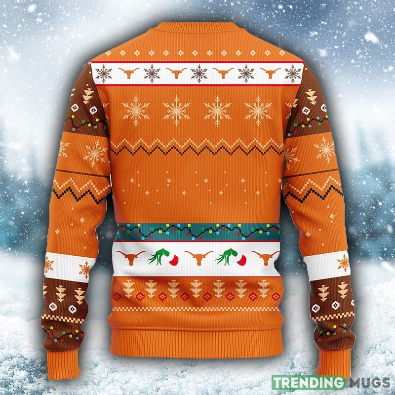 NCAA Texas Longhorns Grinch Christmas Ugly 3D Sweater For Men And Women Gift Ugly Christmas 3D Sweater NCAA Texas Longhorns Grinch Christmas Ugly 3D Sweater For Men And Women Gift Ugly Christmas 3D Sweater