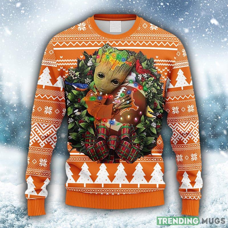 NCAA Texas Longhorns Groot Hug Christmas Ugly 3D Sweater For Men And Women Gift Ugly Christmas - NCAA Texas Longhorns Groot Hug Christmas Ugly Sweater_1 NCAA Texas Longhorns Groot Hug Christmas Ugly 3D Sweater For Men And Women Gift Ugly Christmas - NCAA Texas Longhorns Groot Hug Christmas Ugly Sweater_1