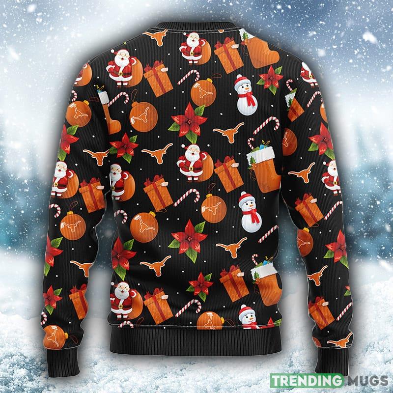 NCAA Texas Longhorns Santa Claus Snowman Christmas Ugly 3D Sweater For Men And Women Gift Ugly Christmas 3D Sweater NCAA Texas Longhorns Santa Claus Snowman Christmas Ugly 3D Sweater For Men And Women Gift Ugly Christmas 3D Sweater