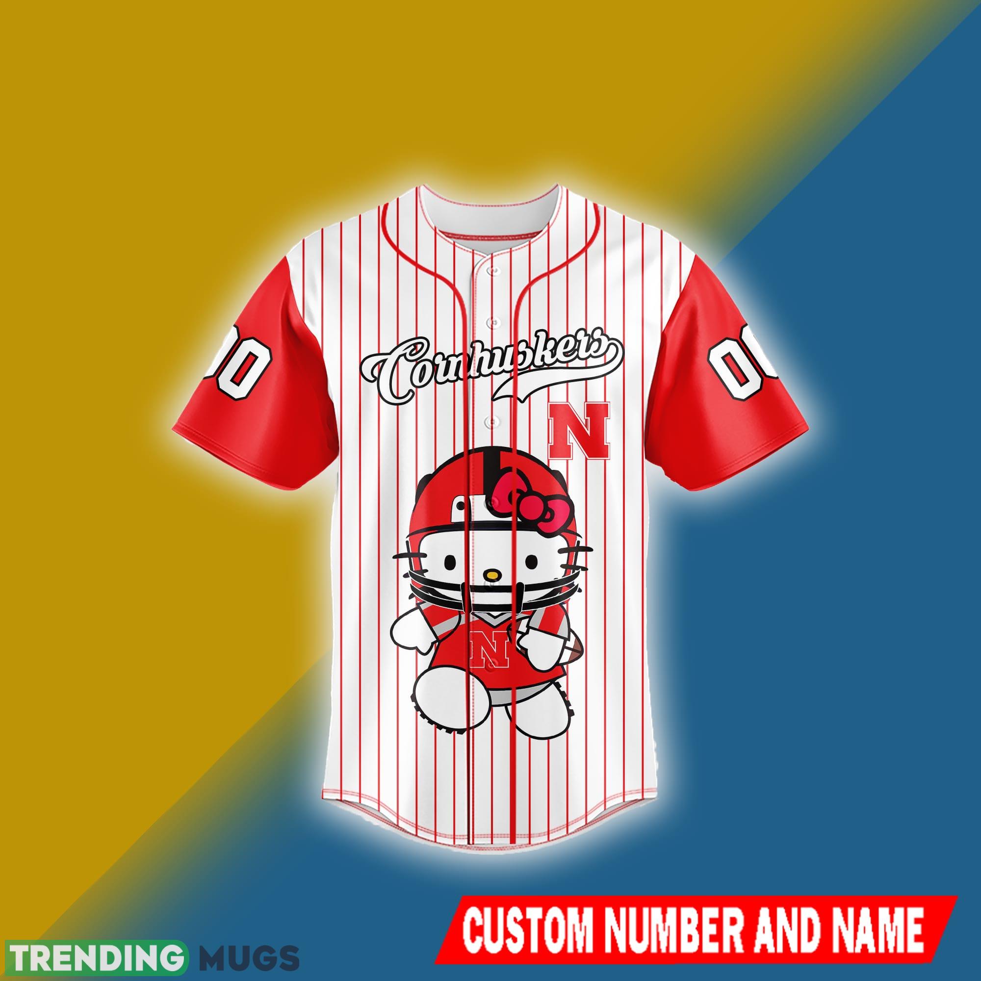 Nebraska Cornhuskers Jersey Shirt NCAA Hello Kitty Custom Number And Name - Nebraska Cornhuskers Jersey Shirt NCAA Hello Kitty Custom Name And Number_2 Nebraska Cornhuskers Jersey Shirt NCAA Hello Kitty Custom Number And Name - Nebraska Cornhuskers Jersey Shirt NCAA Hello Kitty Custom Name And Number_2
