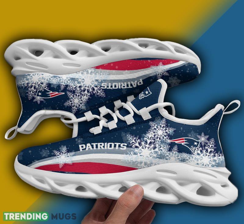 New England Patriots Christmas Snow Max Soul Shoes Craftsmanship Christmas Sneakers Max Soul New England Patriots Christmas Snow Max Soul Shoes Craftsmanship Christmas Sneakers Max Soul
