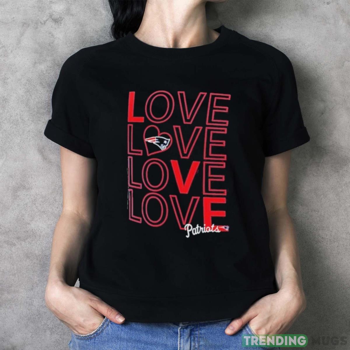 New England Patriots G III Love Graphic T Shirt Dark Shirt New England Patriots G III Love Graphic T Shirt Dark Shirt