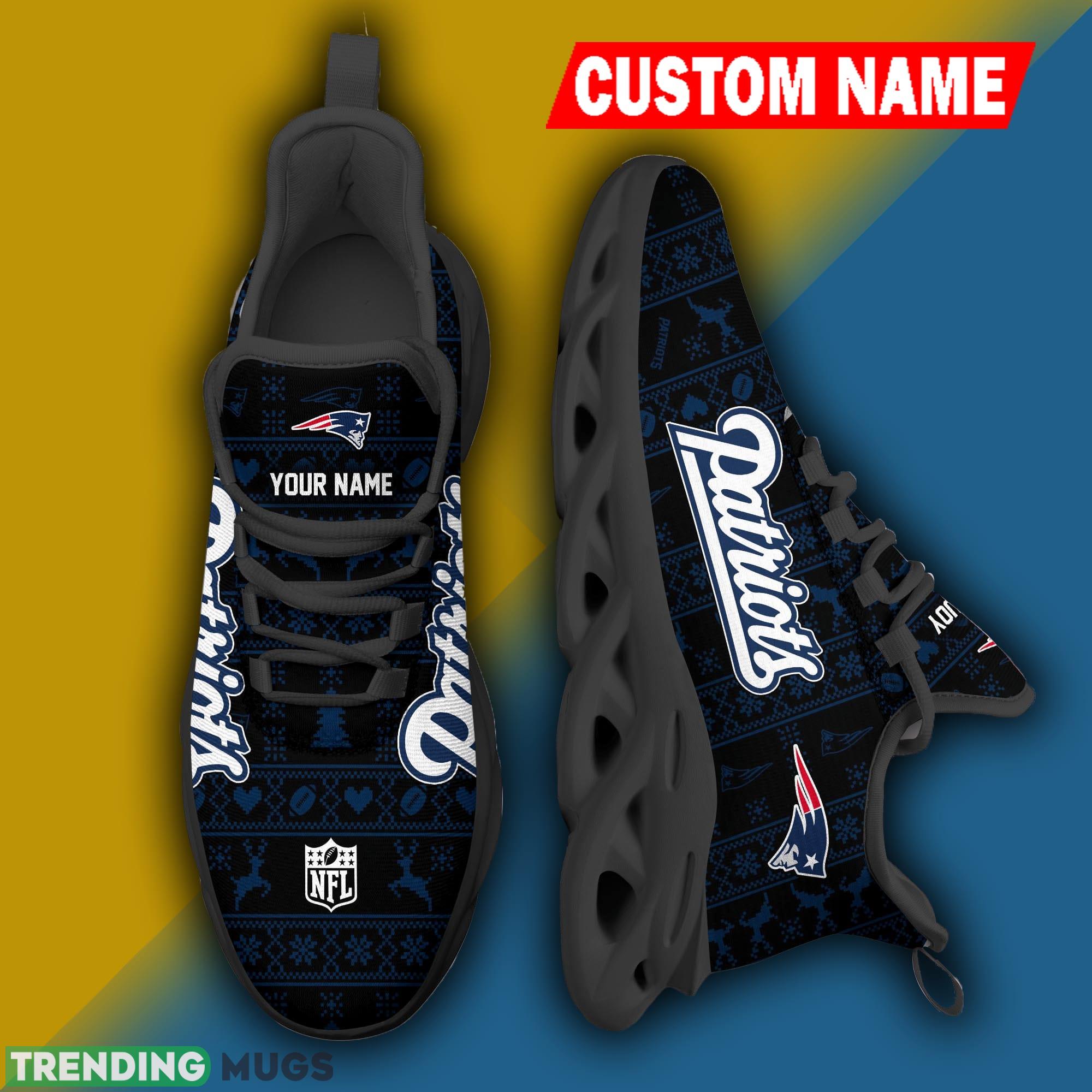 New England Patriots NFL Xmas Fans Max Soul Sneakers Christmas Shoes Custom Name - New England Patriots NFL Xmas Fans Max Soul Sneakers Christmas Shoes Custom Name Photo 3 New England Patriots NFL Xmas Fans Max Soul Sneakers Christmas Shoes Custom Name - New England Patriots NFL Xmas Fans Max Soul Sneakers Christmas Shoes Custom Name Photo 3
