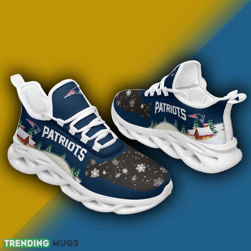 New England Patriots X max Pattern Print Max Soul Shoes Stride Christmas Sneakers Max Soul New England Patriots X max Pattern Print Max Soul Shoes Stride Christmas Sneakers Max Soul