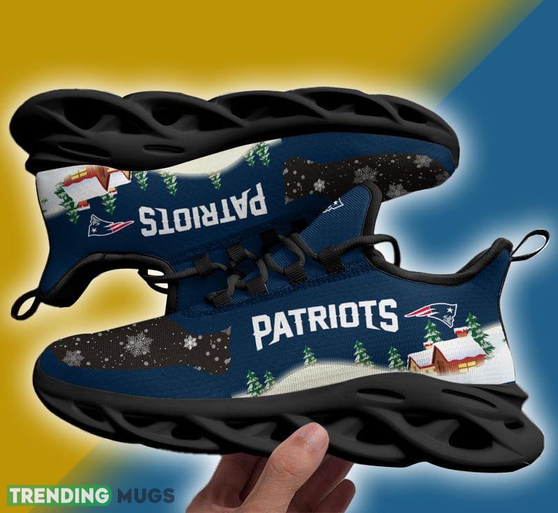 New England Patriots X max Pattern Print Max Soul Shoes Stride Christmas Sneakers Max Soul New England Patriots X max Pattern Print Max Soul Shoes Stride Christmas Sneakers Max Soul