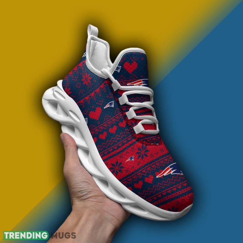New England Patriots X max Patterns Max Soul Shoes Fashion forward Christmas Sneakers Max Soul New England Patriots X max Patterns Max Soul Shoes Fashion forward Christmas Sneakers Max Soul