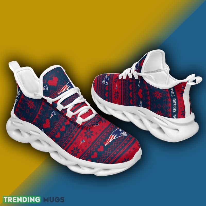 New England Patriots X max Patterns Max Soul Shoes Fashion forward Christmas Sneakers Max Soul New England Patriots X max Patterns Max Soul Shoes Fashion forward Christmas Sneakers Max Soul