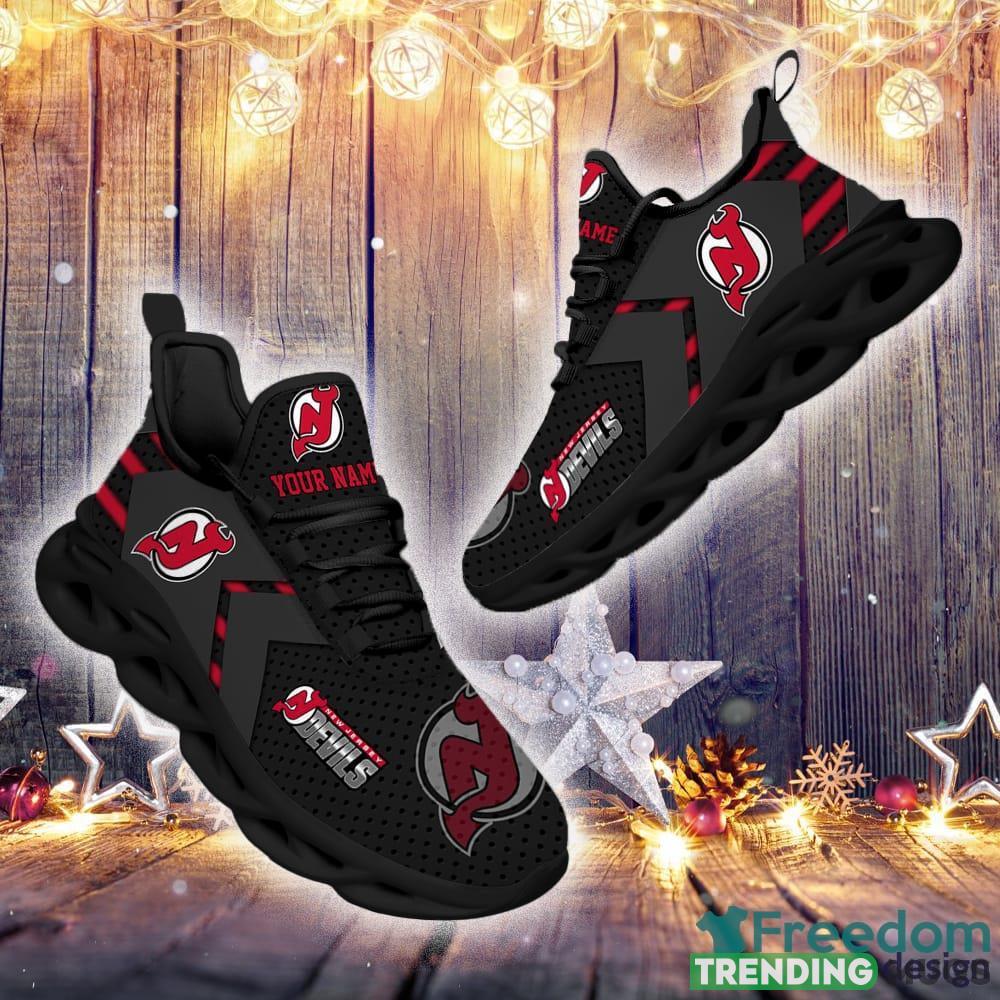 New Jersey Devils Custom Name NHL Luxury Max Soul Shoes Gift For Fans Running Sneaker Max Soul New Jersey Devils Custom Name NHL Luxury Max Soul Shoes Gift For Fans Running Sneaker Max Soul