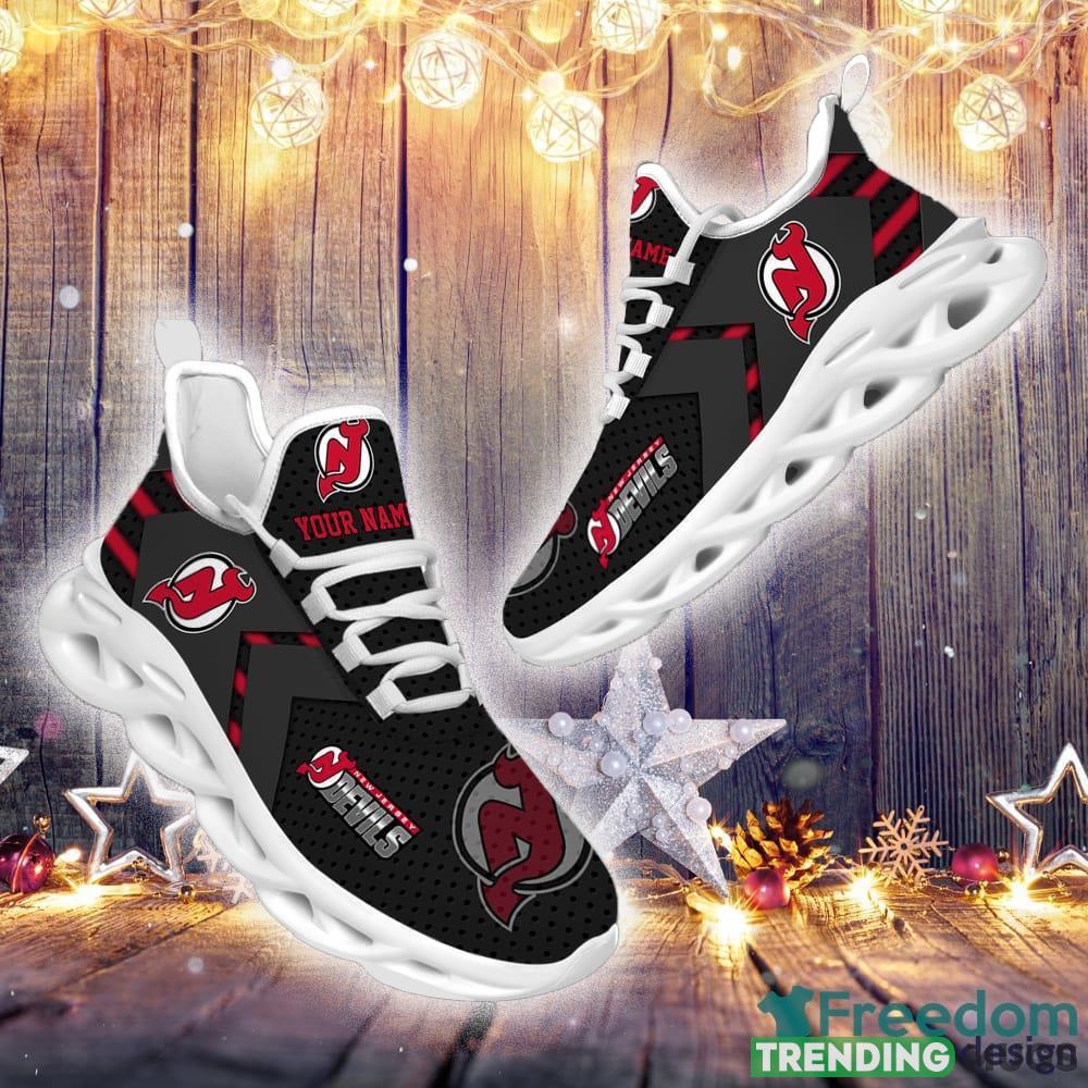 New Jersey Devils Custom Name NHL Luxury Max Soul Shoes Gift For Fans Running Sneaker Max Soul New Jersey Devils Custom Name NHL Luxury Max Soul Shoes Gift For Fans Running Sneaker Max Soul
