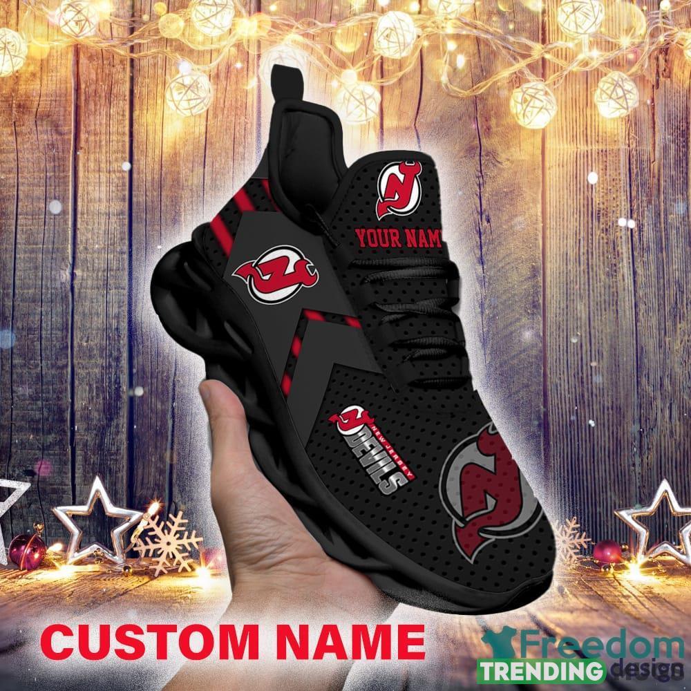 New Jersey Devils Custom Name NHL Luxury Max Soul Shoes Gift For Fans Running Sneaker - New Jersey Devils Personalized NHL Luxury Max Soul Shoes_1 New Jersey Devils Custom Name NHL Luxury Max Soul Shoes Gift For Fans Running Sneaker - New Jersey Devils Personalized NHL Luxury Max Soul Shoes_1