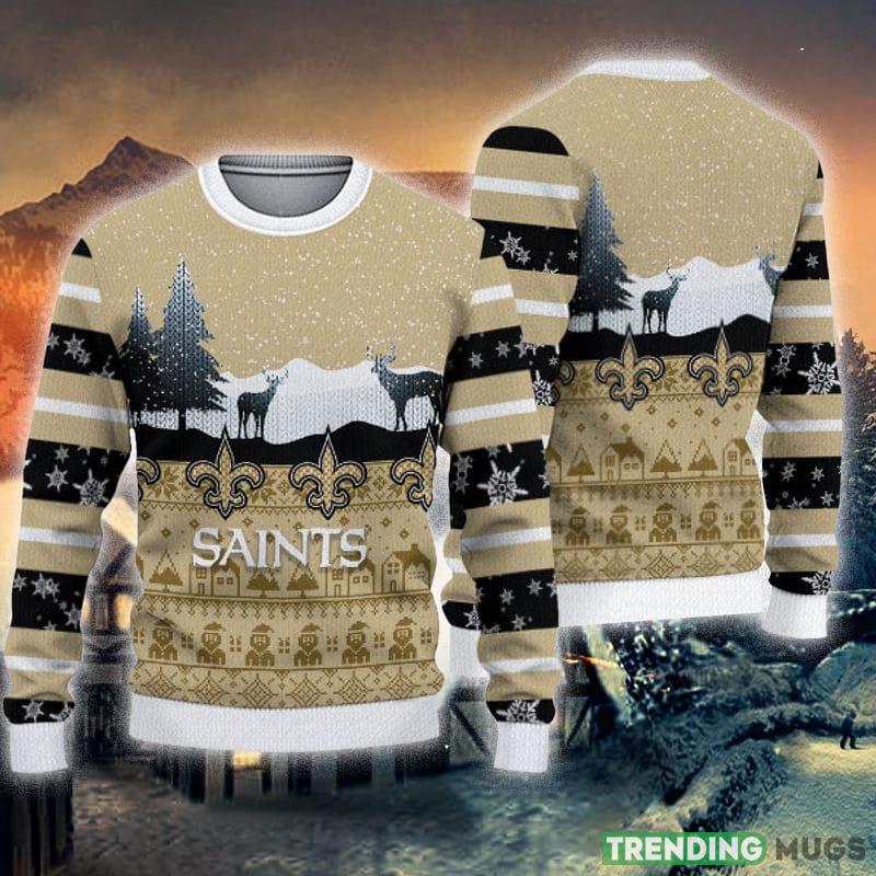 New Orleans Saints Christmas Reindeers Pattern Knitted Ugly Christmas Sweater AOP Gift For Men And Women - New Orleans Saints Christmas Reindeers Pattern Knitted Ugly Christmas Sweater AOP Gift For Men And Women New Orleans Saints Christmas Reindeers Pattern Knitted Ugly Christmas Sweater AOP Gift For Men And Women - New Orleans Saints Christmas Reindeers Pattern Knitted Ugly Christmas Sweater AOP Gift For Men And Women