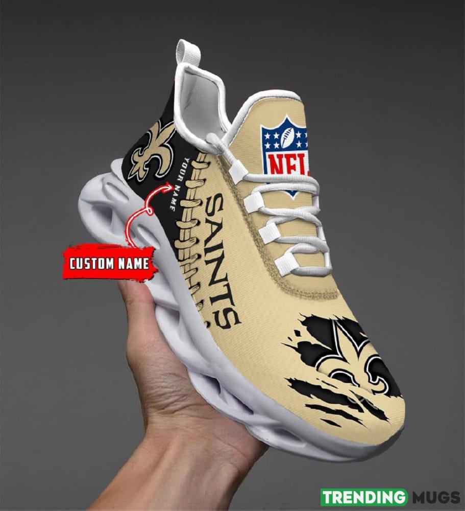 New Orleans Saints Custom Name NFL Max Soul Shoes Chunky Sneakers Gift For Fans - New Orleans Saints Personalized NFL Max Soul Shoes_1 New Orleans Saints Custom Name NFL Max Soul Shoes Chunky Sneakers Gift For Fans - New Orleans Saints Personalized NFL Max Soul Shoes_1