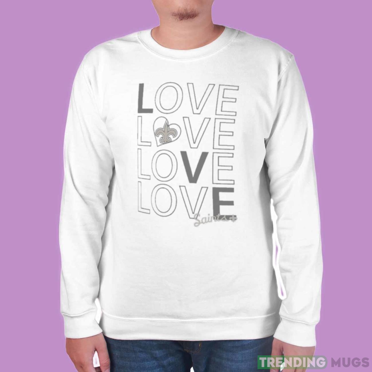 New Orleans Saints G III Love Graphic T Shirt Light Shirt New Orleans Saints G III Love Graphic T Shirt Light Shirt