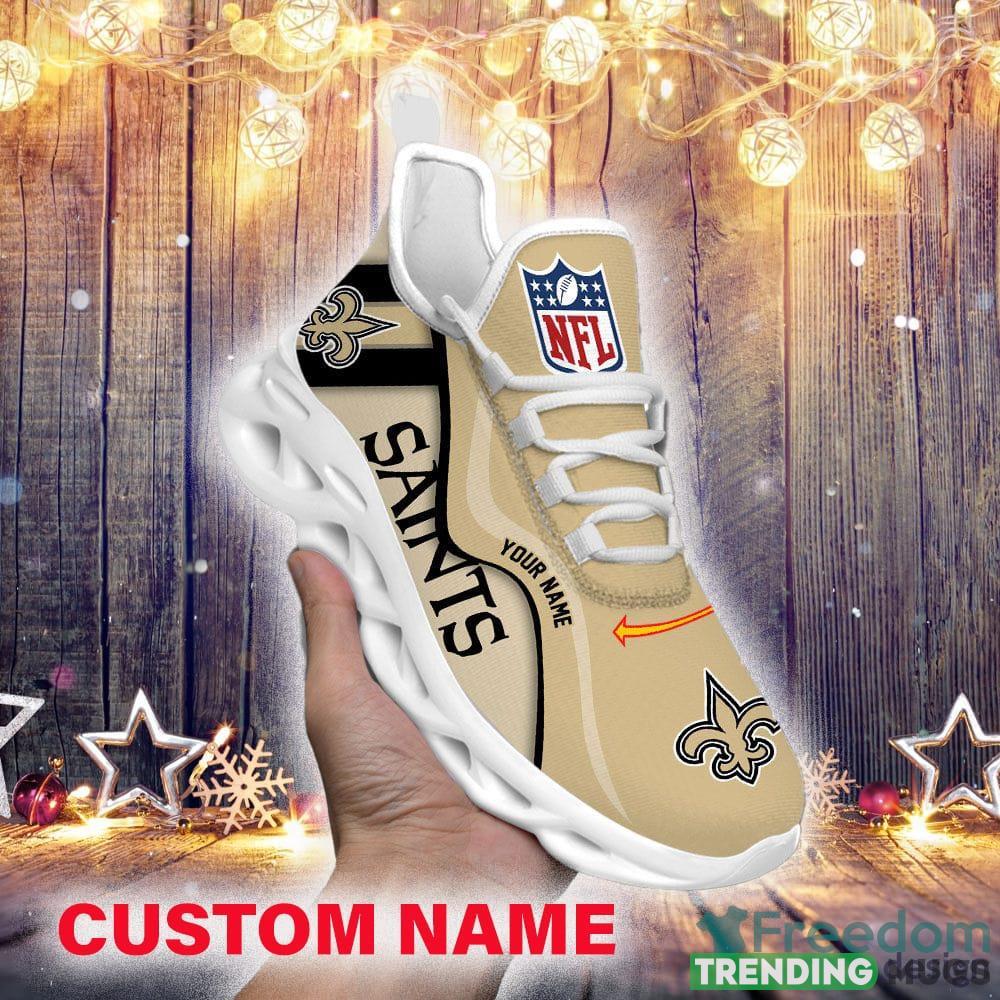 New Orleans Saints NFL Custom Name Unique Max Soul Shoes Gift For Fans Running Sneaker Max Soul New Orleans Saints NFL Custom Name Unique Max Soul Shoes Gift For Fans Running Sneaker Max Soul